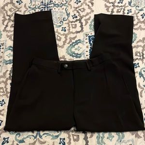 Mens Hagger Black Classic Fit 34x32 Dress Pants